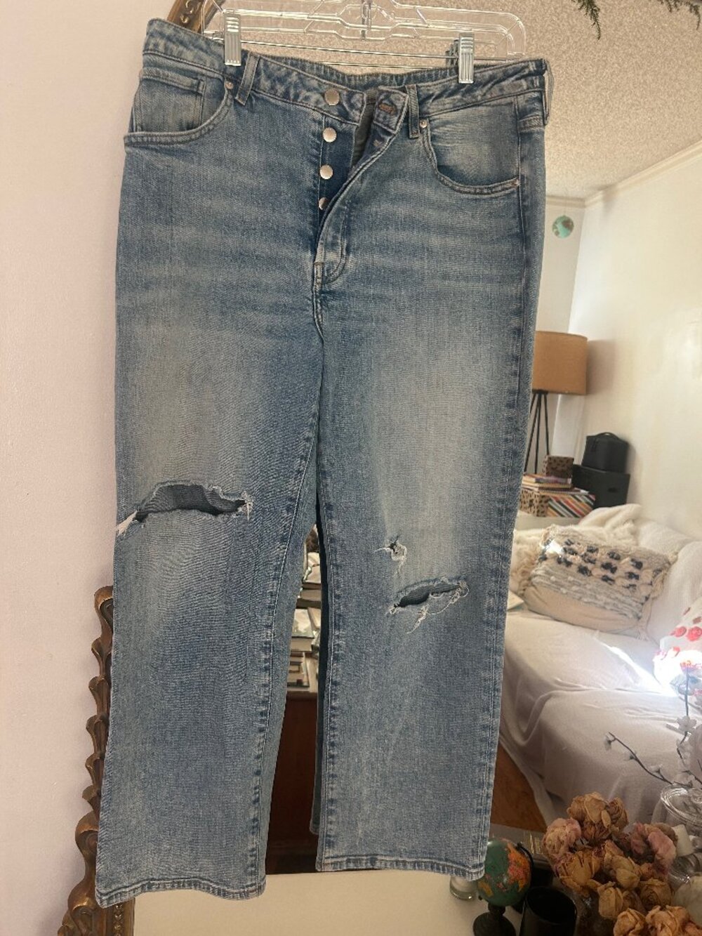 H&M distressed vintage-style jeans